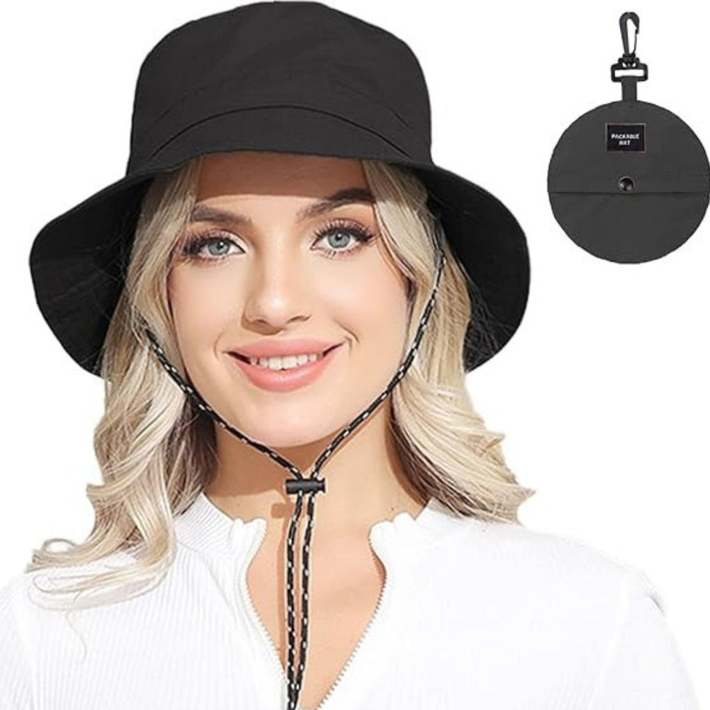 Chapeau de randonnée pliable imperméable avec cordon ajustable | Esprit Baroudeur