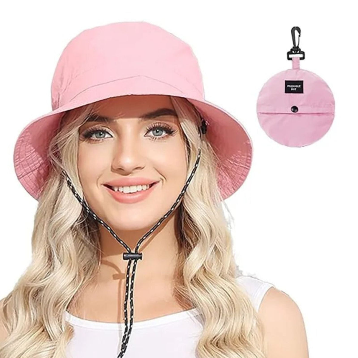 Chapeau de randonnée pliable imperméable avec cordon ajustable | Esprit Baroudeur