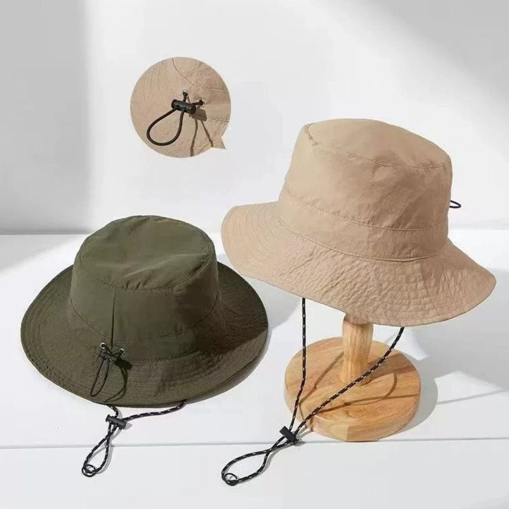 Chapeau de randonnée pliable imperméable avec cordon ajustable | Esprit Baroudeur