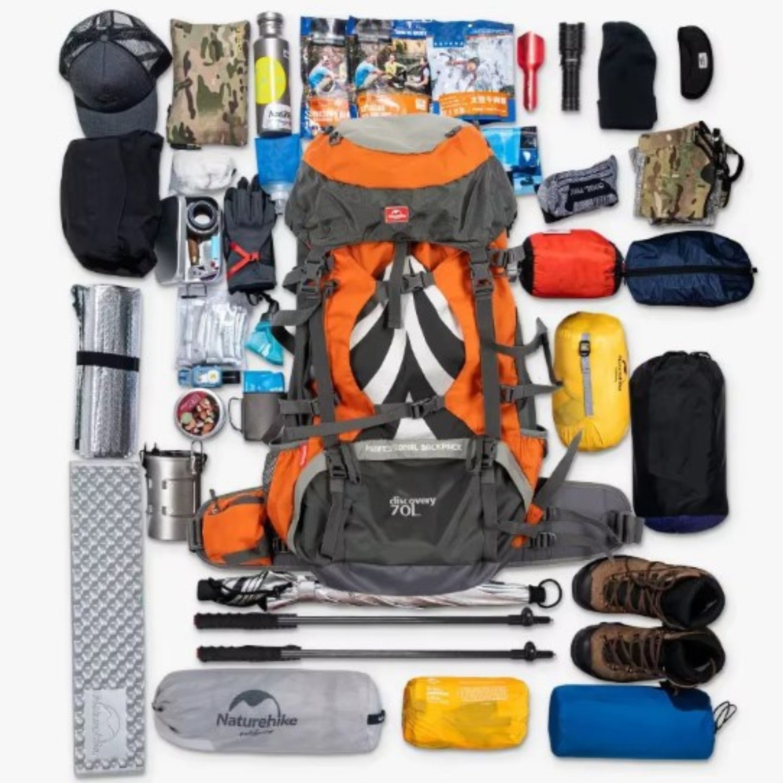 Sac à dos trekking homme grande capacité 75L