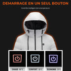 Doudoune chauffante à capuche pour randonnée hivernale | Esprit Baroudeur