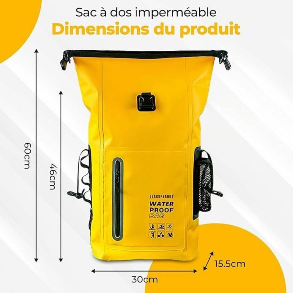 Sac à dos étanche randonnée 30L roll-top multiactivités | Esprit Baroudeur
