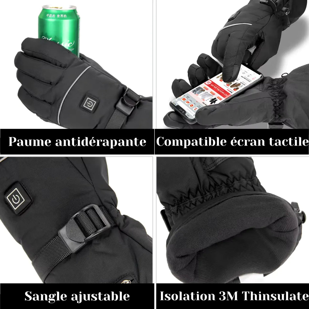 Gants chauffants électriques pour randonnée et ski hiver | Esprit Baroudeur