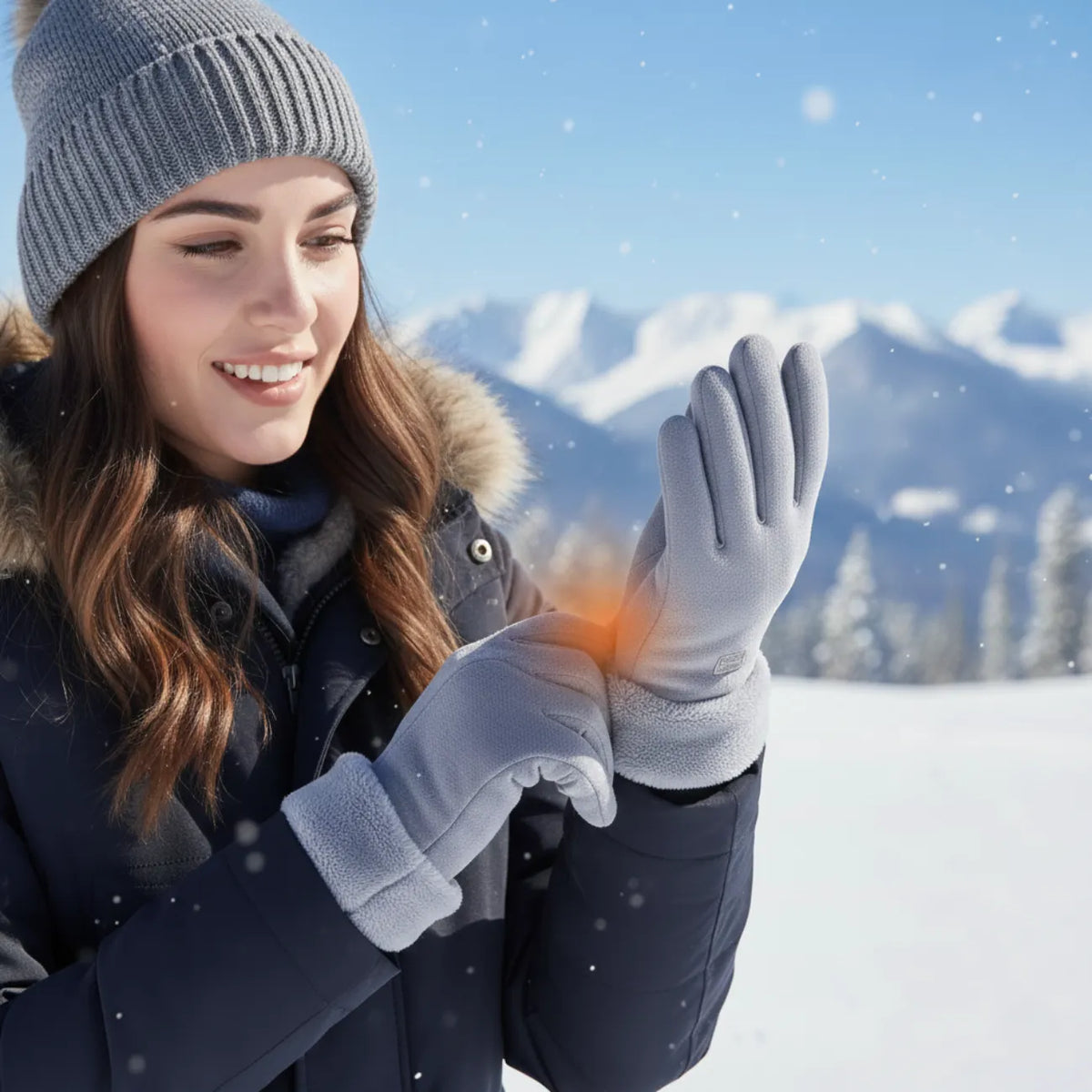 Gants chauffants hiver doublés tactiles pour grand froid | Esprit Baroudeur