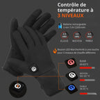 Gants thermiques rechargeables avec grip antidérapant | Esprit Baroudeur