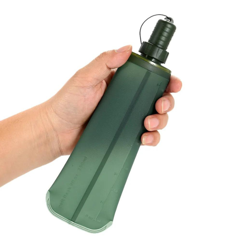 Gourdes randonnée souple pliable légère pour trail | Esprit Baroudeur