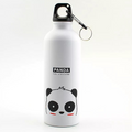 Gourde de randonnée pour enfant motif panda avec mousqueton | Esprit Baroudeur