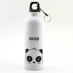 Gourde de randonnée pour enfant motif panda avec mousqueton | Esprit Baroudeur