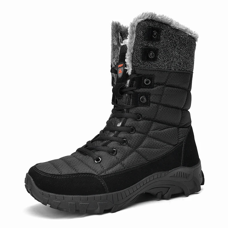 Bottes de neige imperméables fourrées tige haute hiver | Esprit Baroudeur