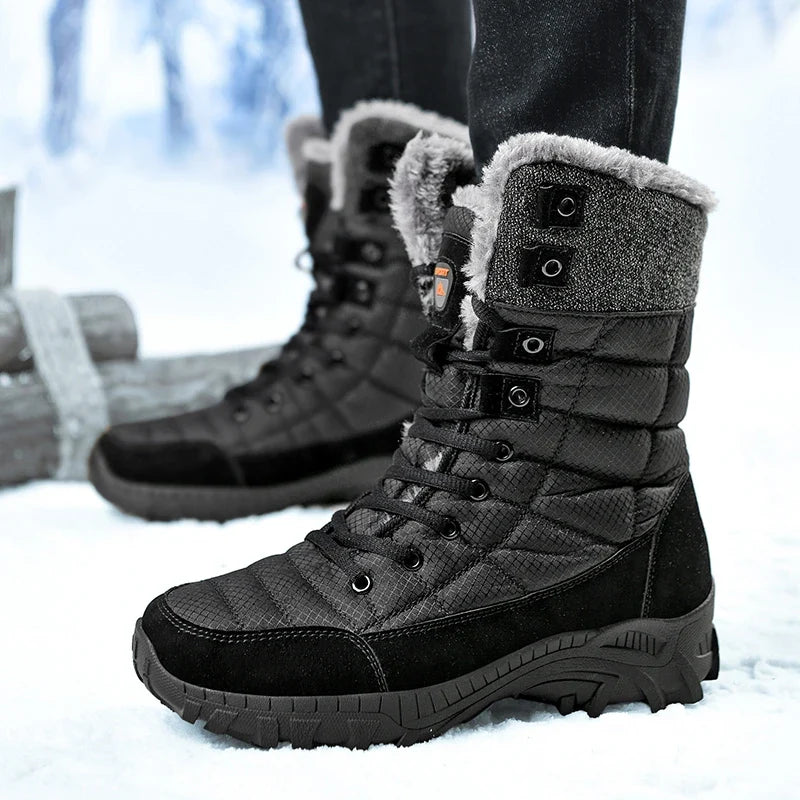 Bottes de neige imperméables fourrées tige haute hiver | Esprit Baroudeur