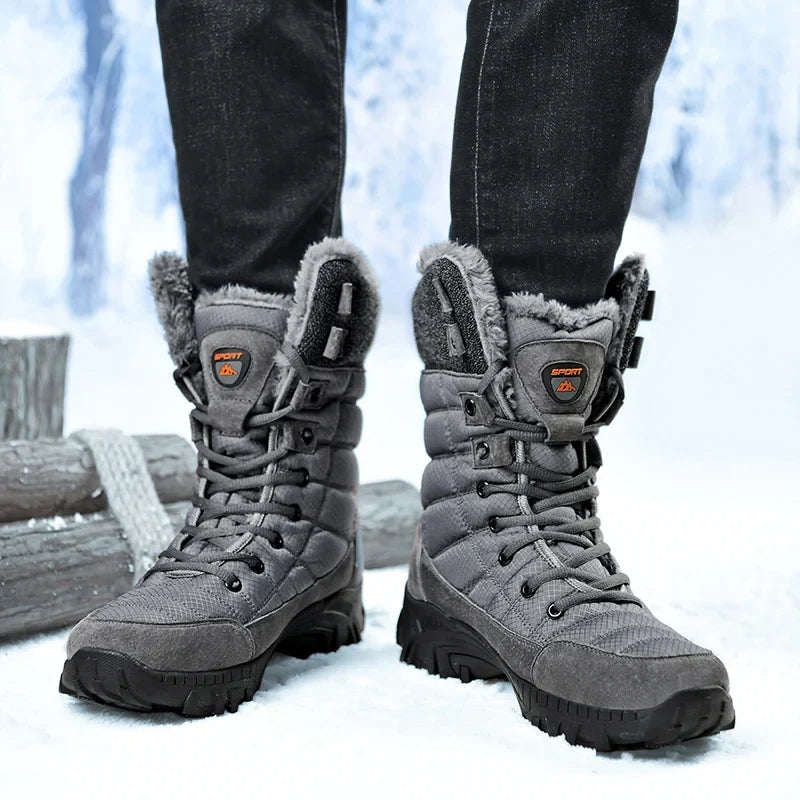Bottes de neige imperméables fourrées tige haute hiver | Esprit Baroudeur