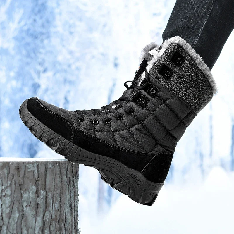 Bottes de neige imperméables fourrées tige haute hiver | Esprit Baroudeur