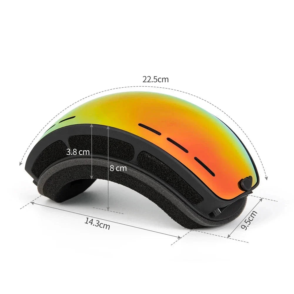 Lunettes de ski double couche anti-buée protection UV400 | Esprit Baroudeur