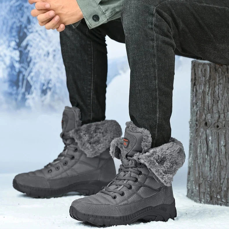 Bottes de neige imperméables fourrées tige haute hiver | Esprit Baroudeur