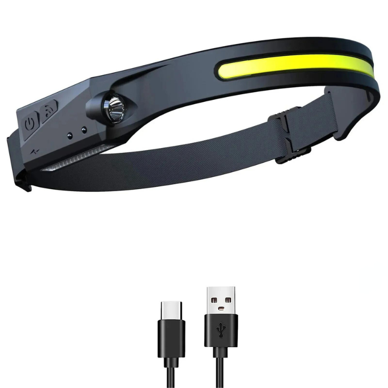 Lampe frontale puissante rechargeable USB grand angle | Esprit Baroudeur
