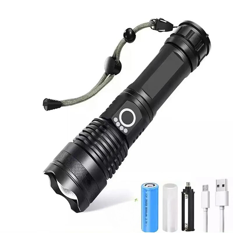 Lampe torche puissante rechargeable USB avec zoom | Esprit Baroudeur