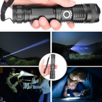 Lampe torche puissante rechargeable USB avec zoom | Esprit Baroudeur