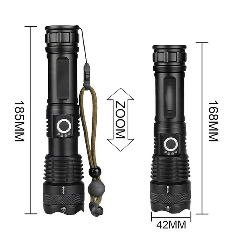 Lampe torche puissante rechargeable USB avec zoom | Esprit Baroudeur