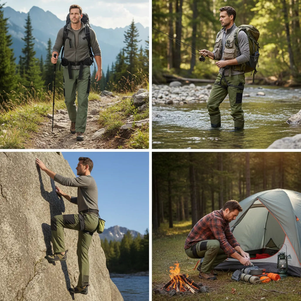 Pantalon de randonnée multi-poches résistant pour trek | Esprit Baroudeur