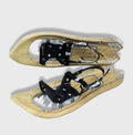 Raquettes neige randonnée en bois traditionnelles avec crampons | Esprit Baroudeur