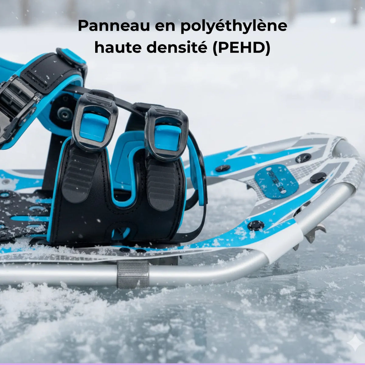 Raquettes à neige légères avec crampons pour randonnée hivernale | Esprit Baroudeur