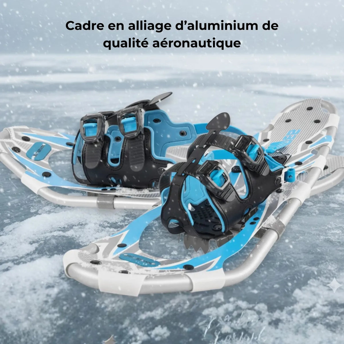 Raquettes à neige légères avec crampons pour randonnée hivernale | Esprit Baroudeur