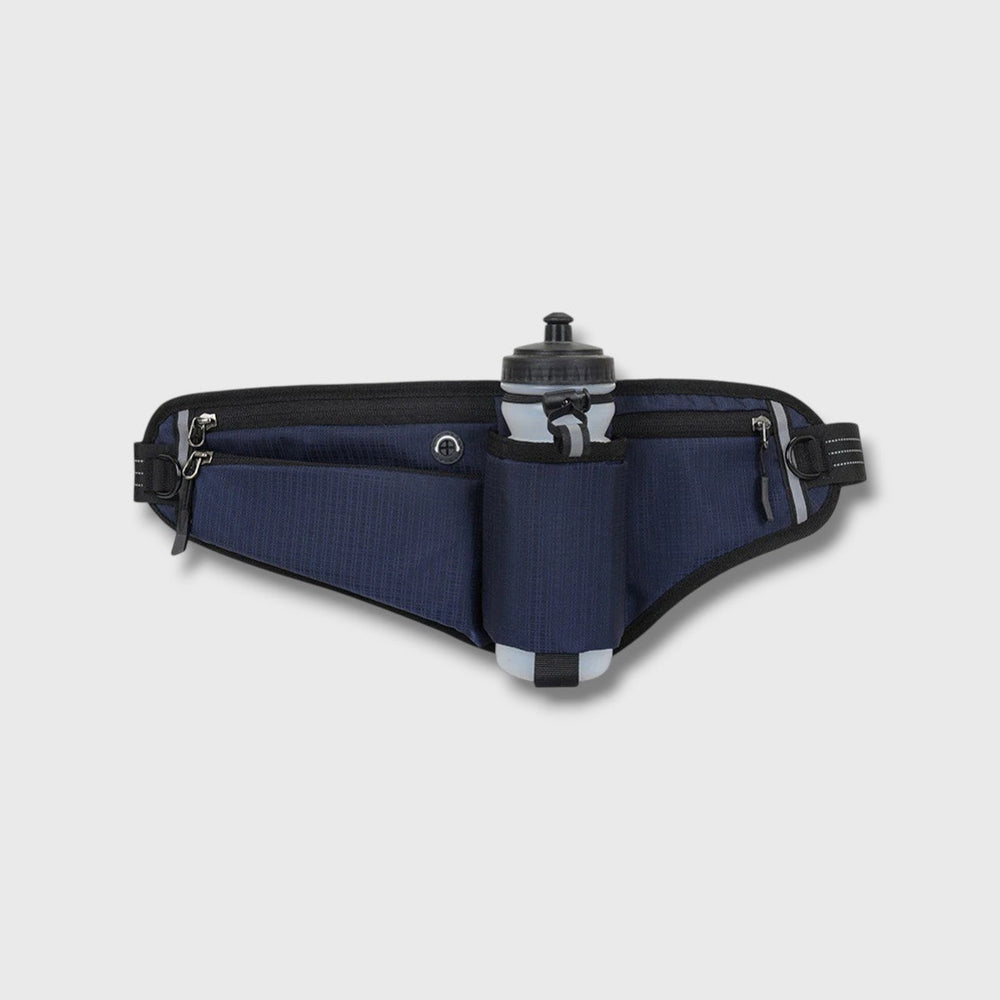 Ceinture de trail runner avec porte-gourde et poches