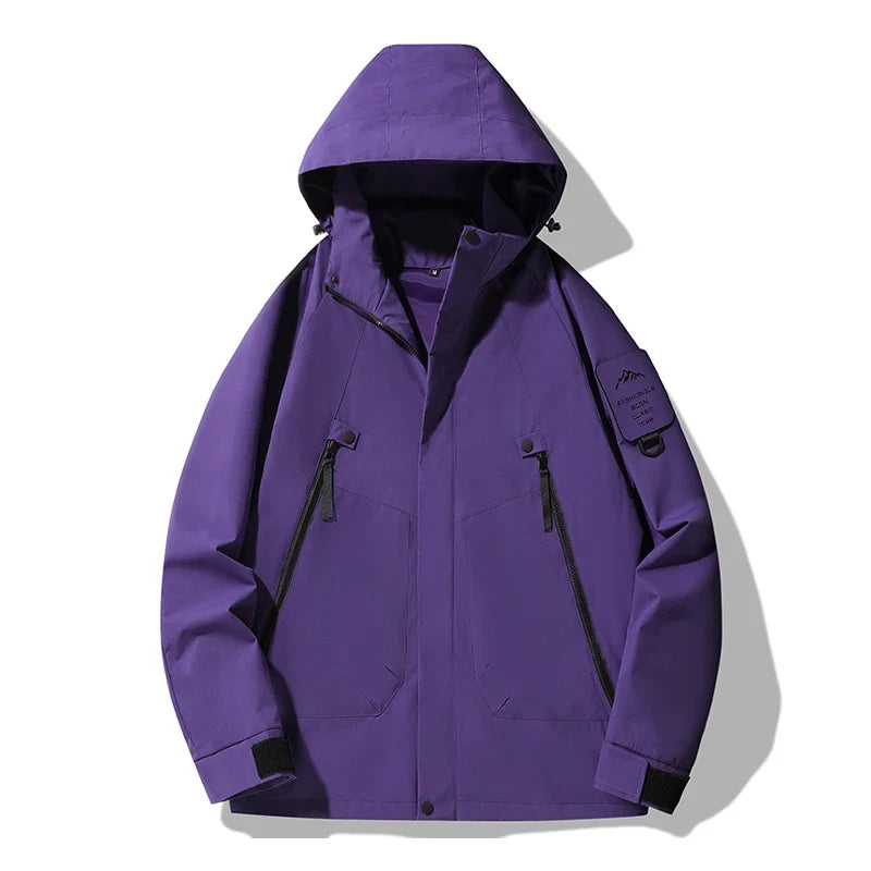 Veste randonnée imperméable à capuche coupe-vent outdoor | Esprit Baroudeur