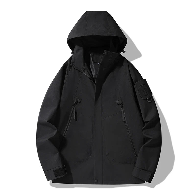 Veste randonnée imperméable à capuche coupe-vent outdoor | Esprit Baroudeur