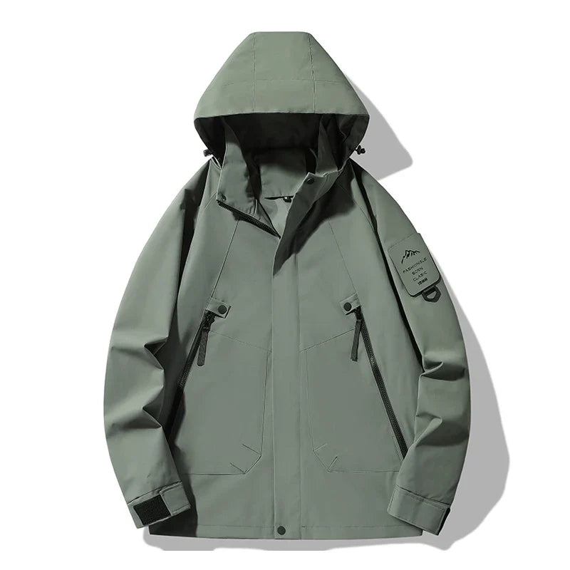 Veste randonnée imperméable à capuche coupe-vent outdoor | Esprit Baroudeur