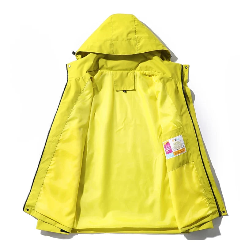 Veste randonnée imperméable à capuche coupe-vent outdoor | Esprit Baroudeur
