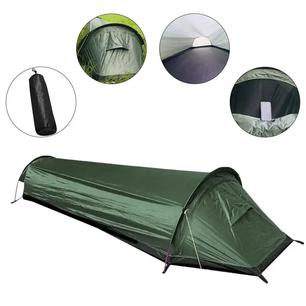 Tente Ultralight 1 Place Imperméable Trek Bivouac Solo