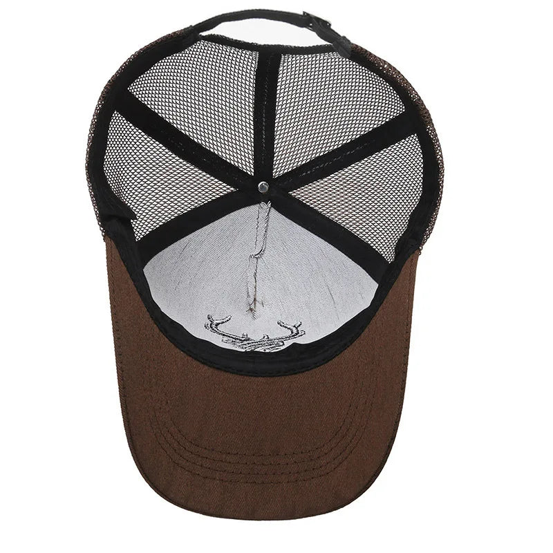 Casquette randonnée brodée filet respirant ajustable | Esprit Baroudeur