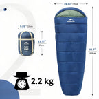 Sac de couchage 4 saisons -5°C momie synthétique – Esprit Baroudeur