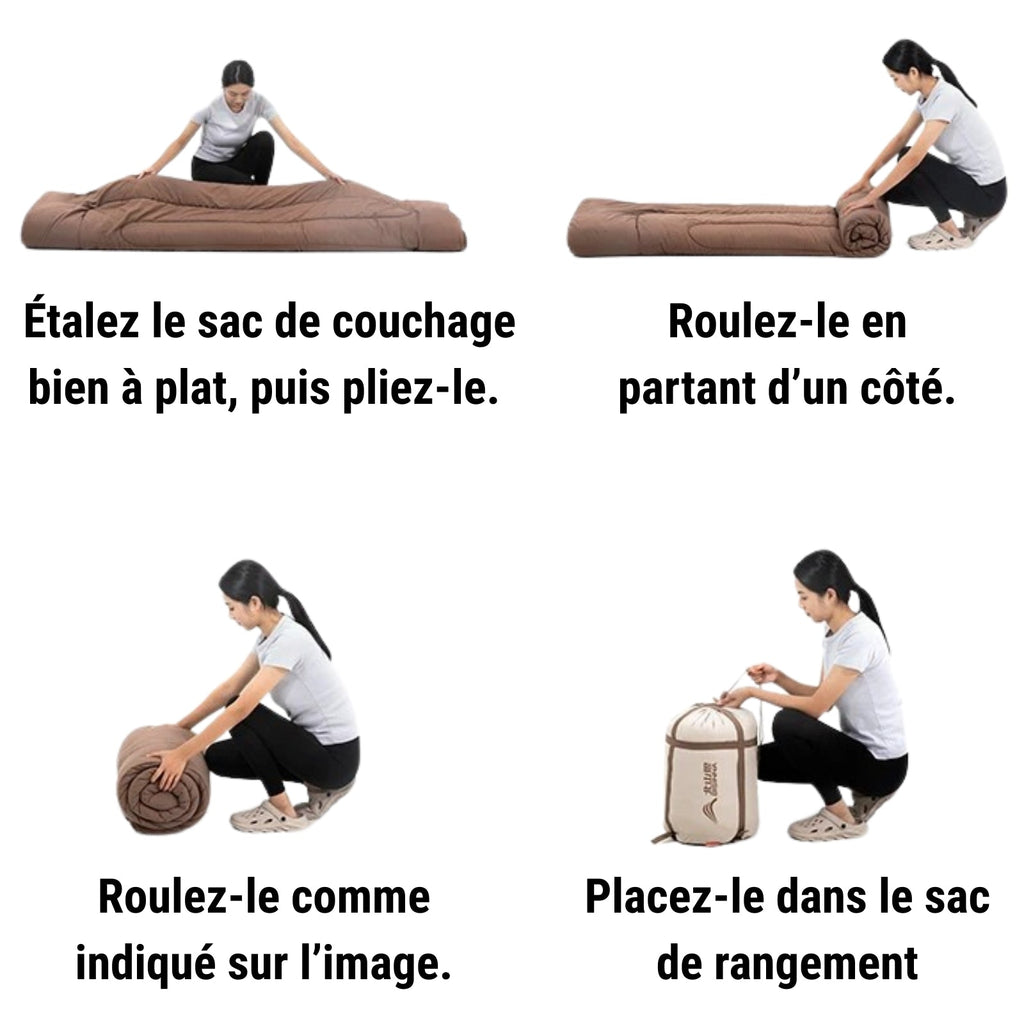 Sac de couchage 2 personnes double détachable – Esprit Baroudeur