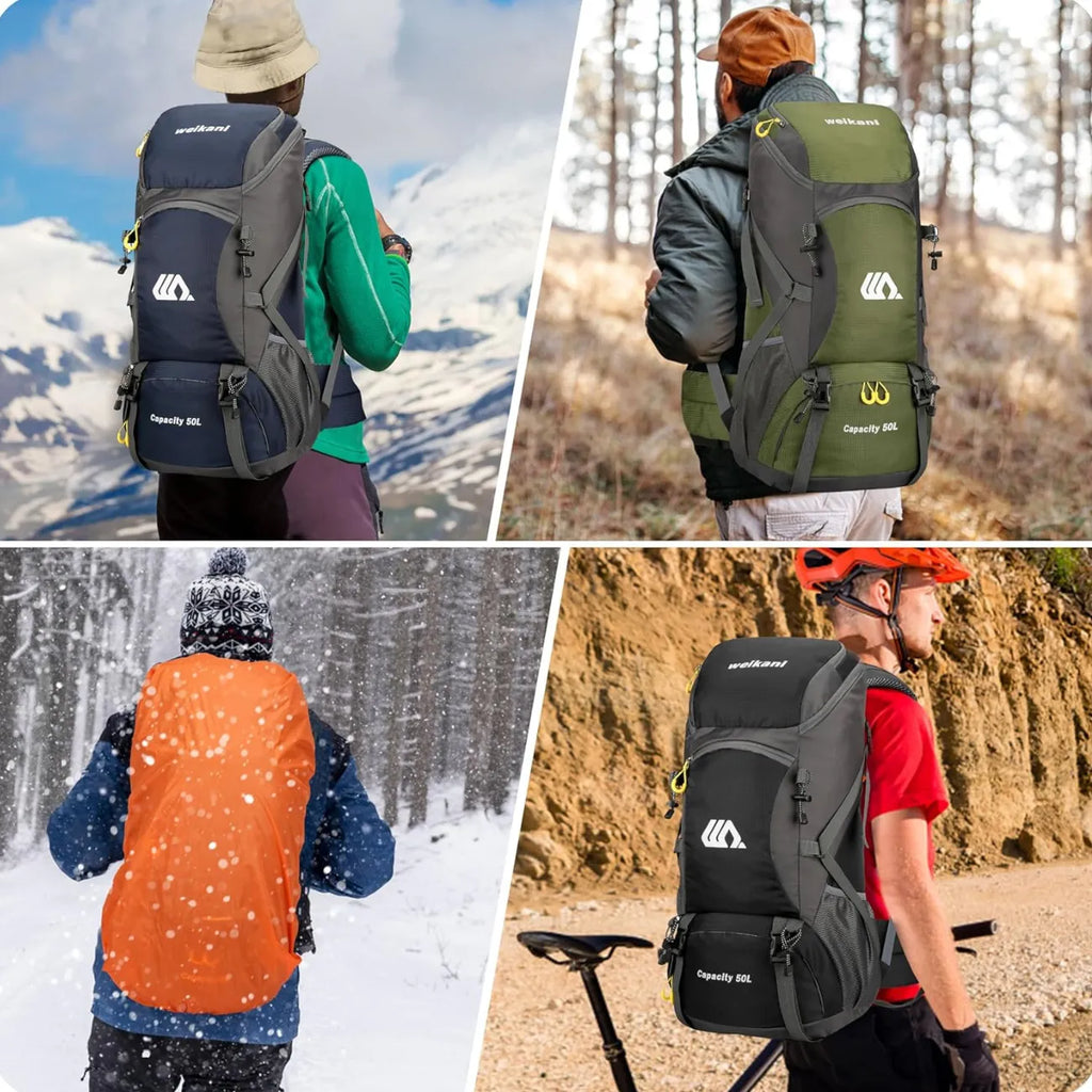 Sac à dos randonnée 50L léger avec ceinture lombaire
