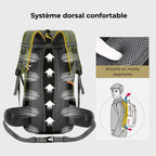 Sac à dos randonnée 50L léger avec ceinture lombaire