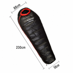 Sac de couchage grand froid -10°C en duvet d'oie – Esprit Baroudeur