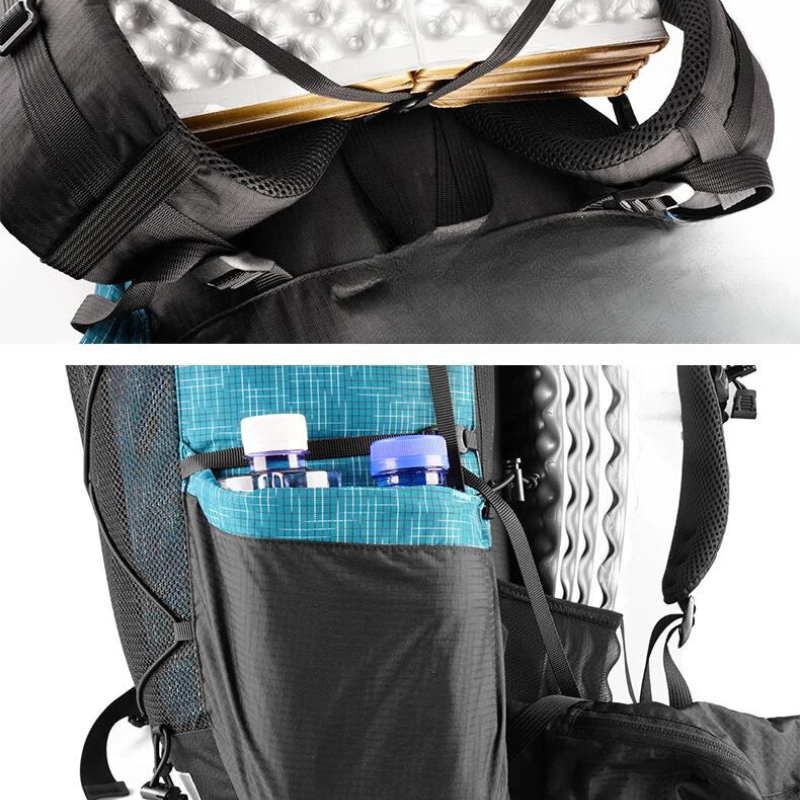 Sac à dos randonnée étanche 50L avec filet latéral | Esprit Baroudeur