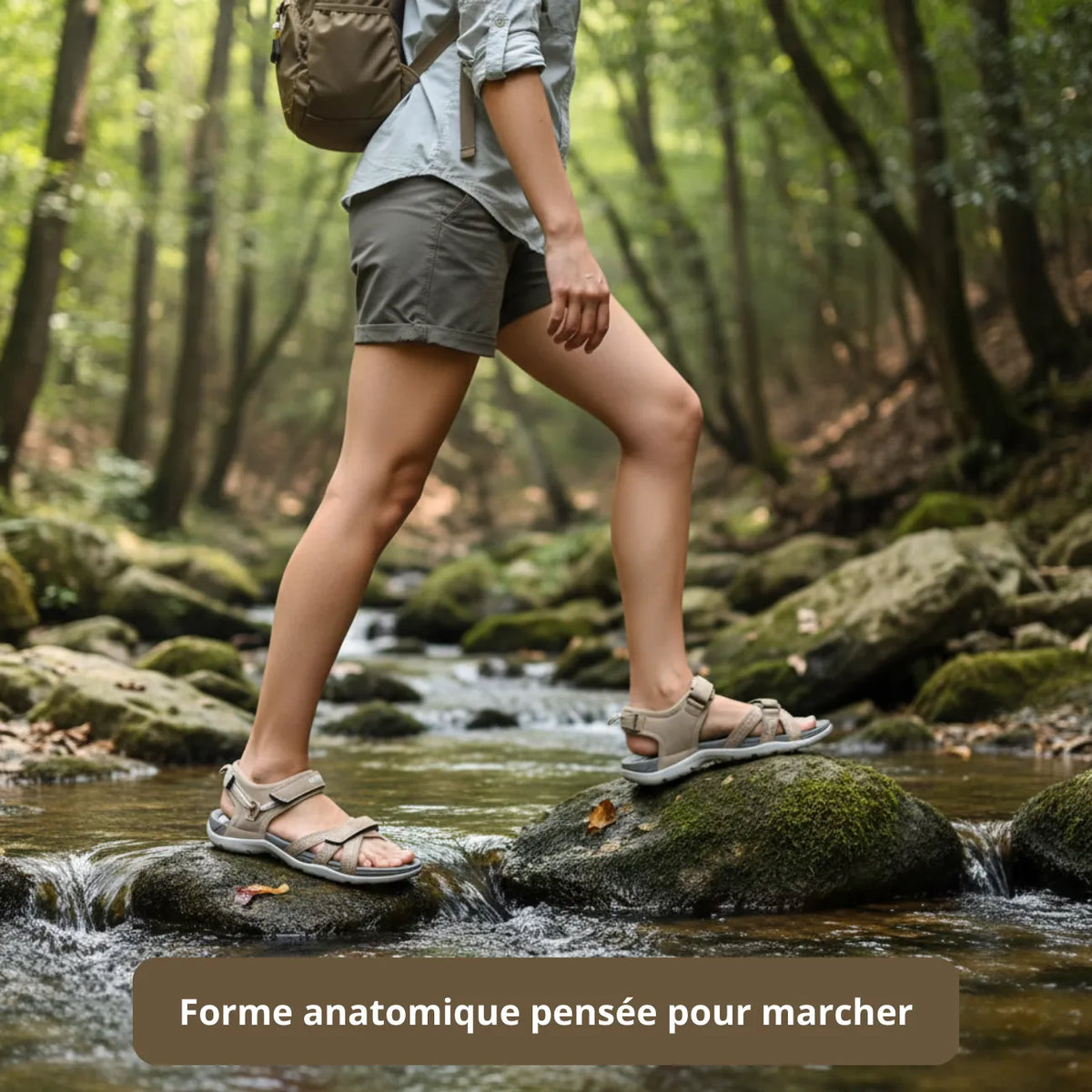Sandales rando légères à scratch pour sentiers | Esprit Baroudeur