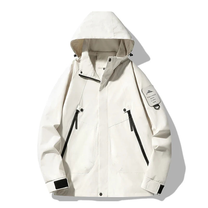 Veste randonnée imperméable à capuche coupe-vent outdoor | Esprit Baroudeur