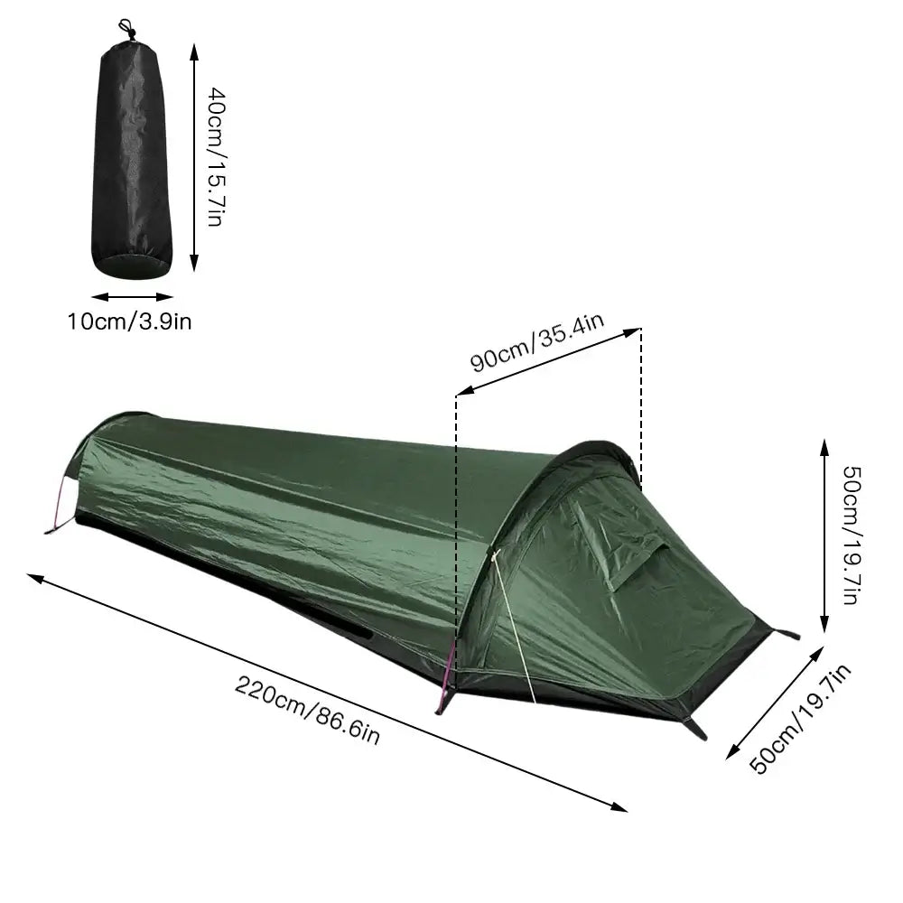Tente Ultralight 1 Place Imperméable Trek Bivouac Solo