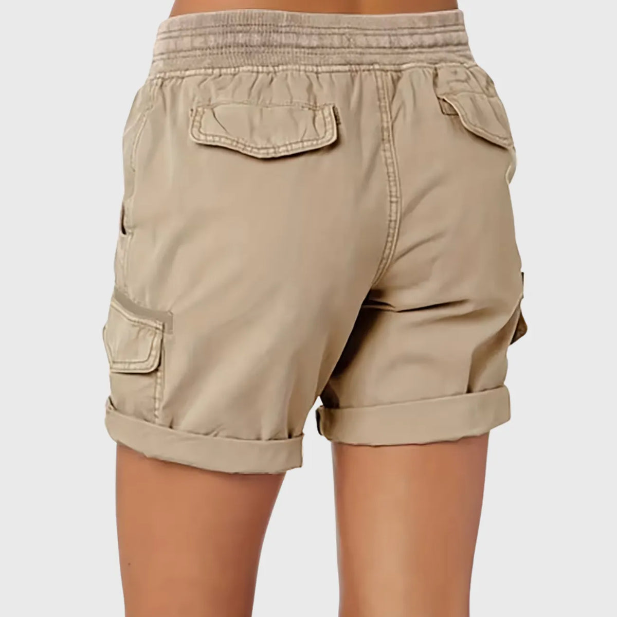 Short cargo avec poches latérales et taille élastiquée | Esprit Baroudeur