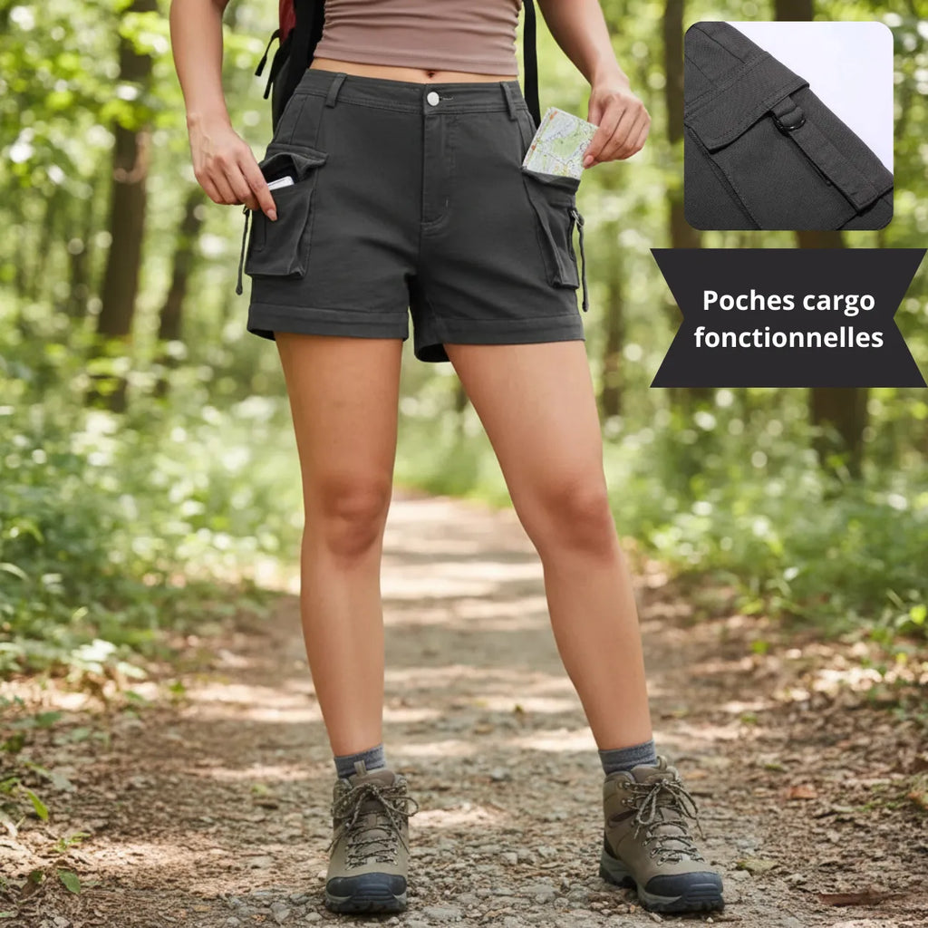 Short randonnée cargo avec poches latérales | Esprit Baroudeur