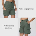 Short de trekking cargo avec poches latérales | Esprit Baroudeur