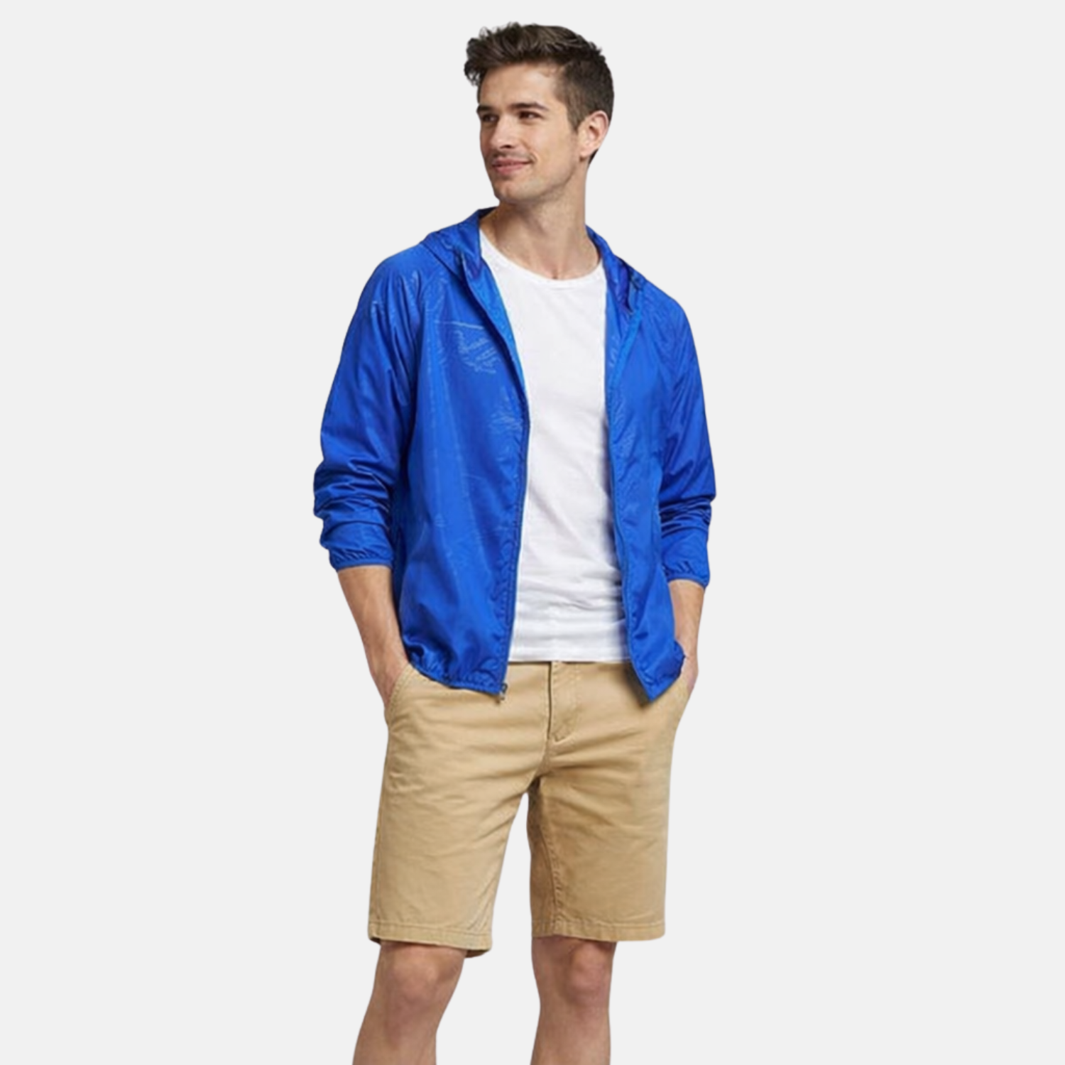 Veste de randonnée imperméable coupe-vent homme et femme