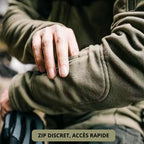 Veste Polaire zippée col montant multi-poches outdoor | Esprit Baroudeur