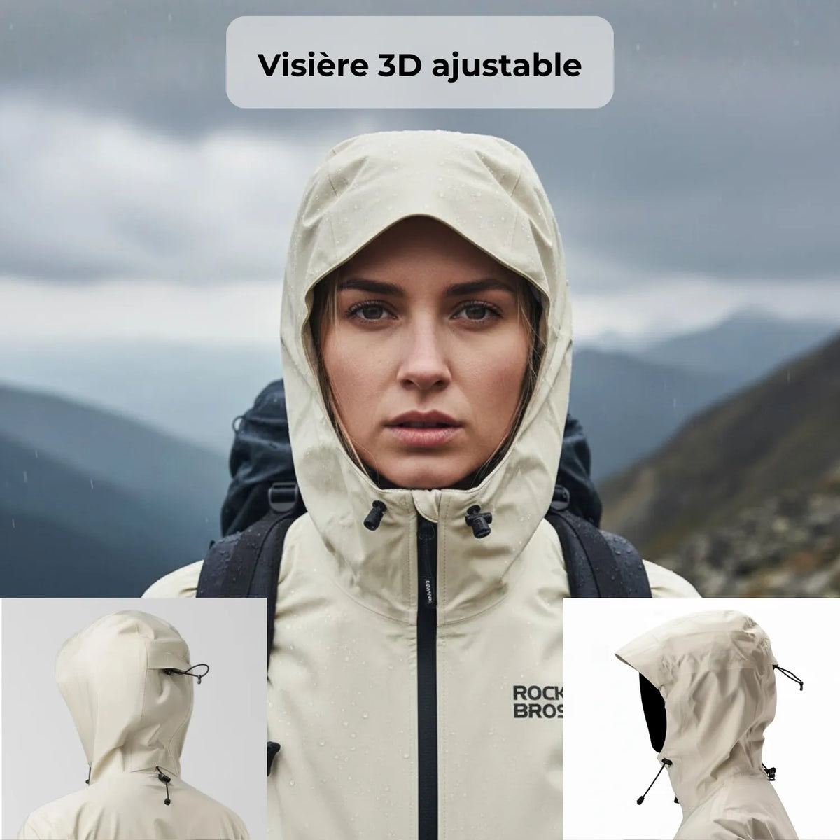 Veste randonnée imperméable à capuche légère | Esprit Baroudeur