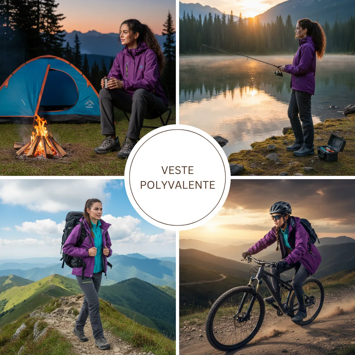 Veste de montagne imperméable à capuche pour randonnée | Esprit Baroudeur