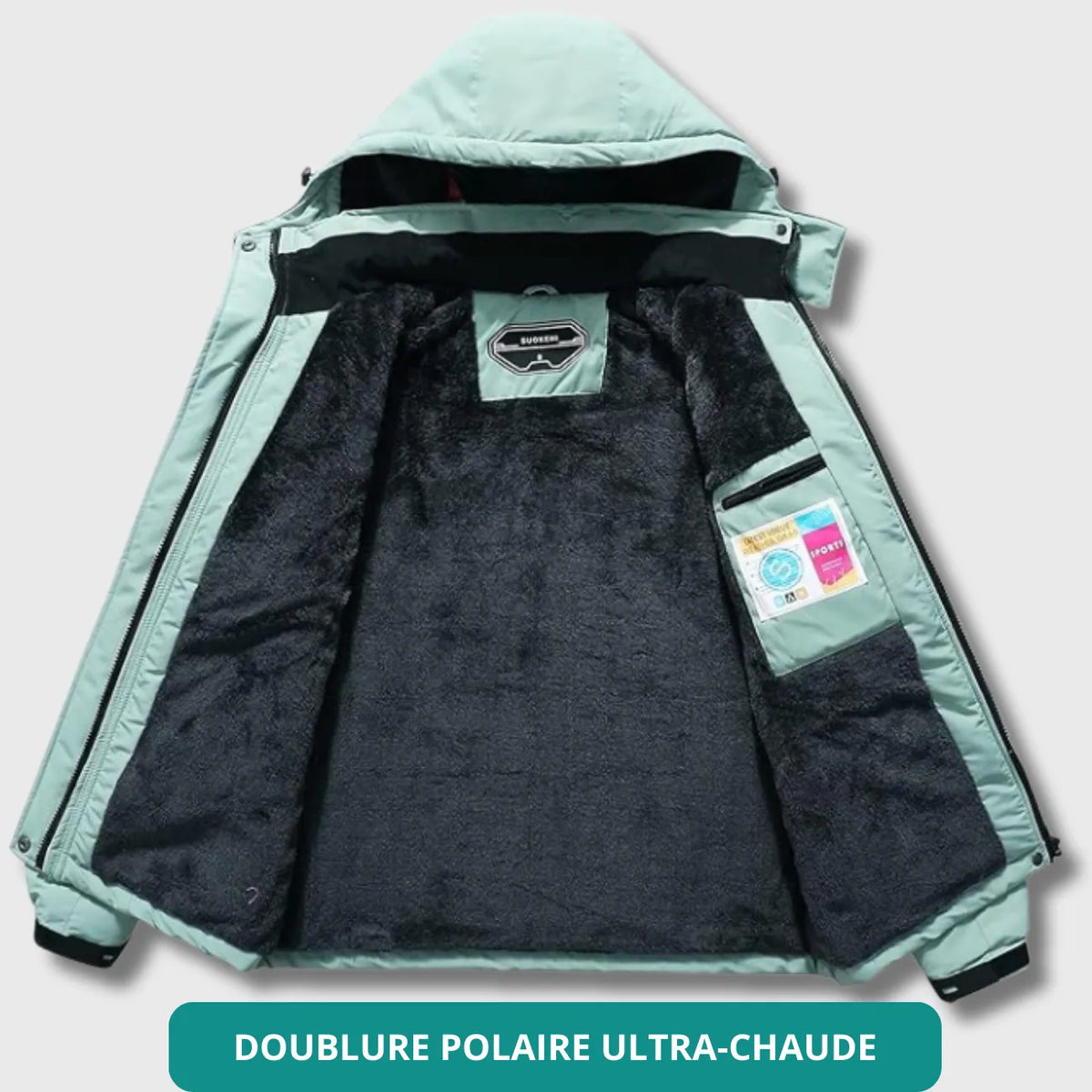Veste de trekking DWR imperméable à capuche outdoor | Esprit Baroudeur